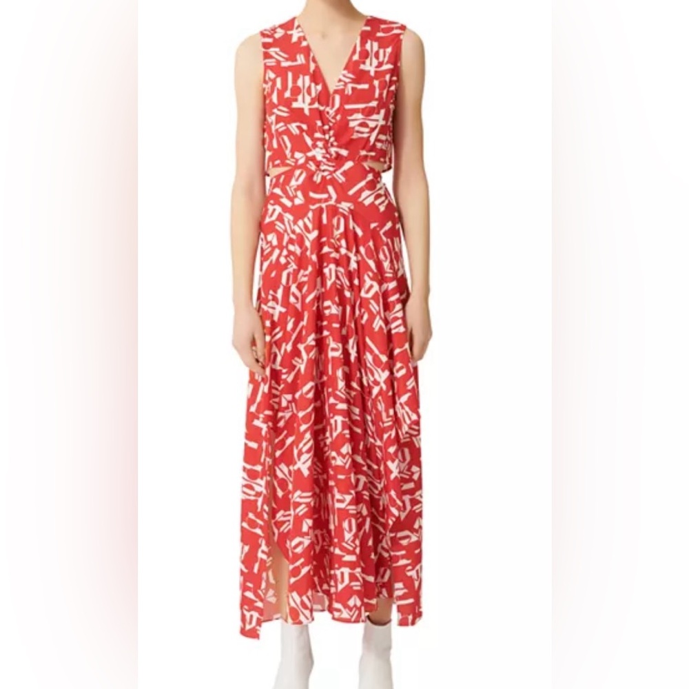 Maje
Renilde Abstract-Print Maxi Dress